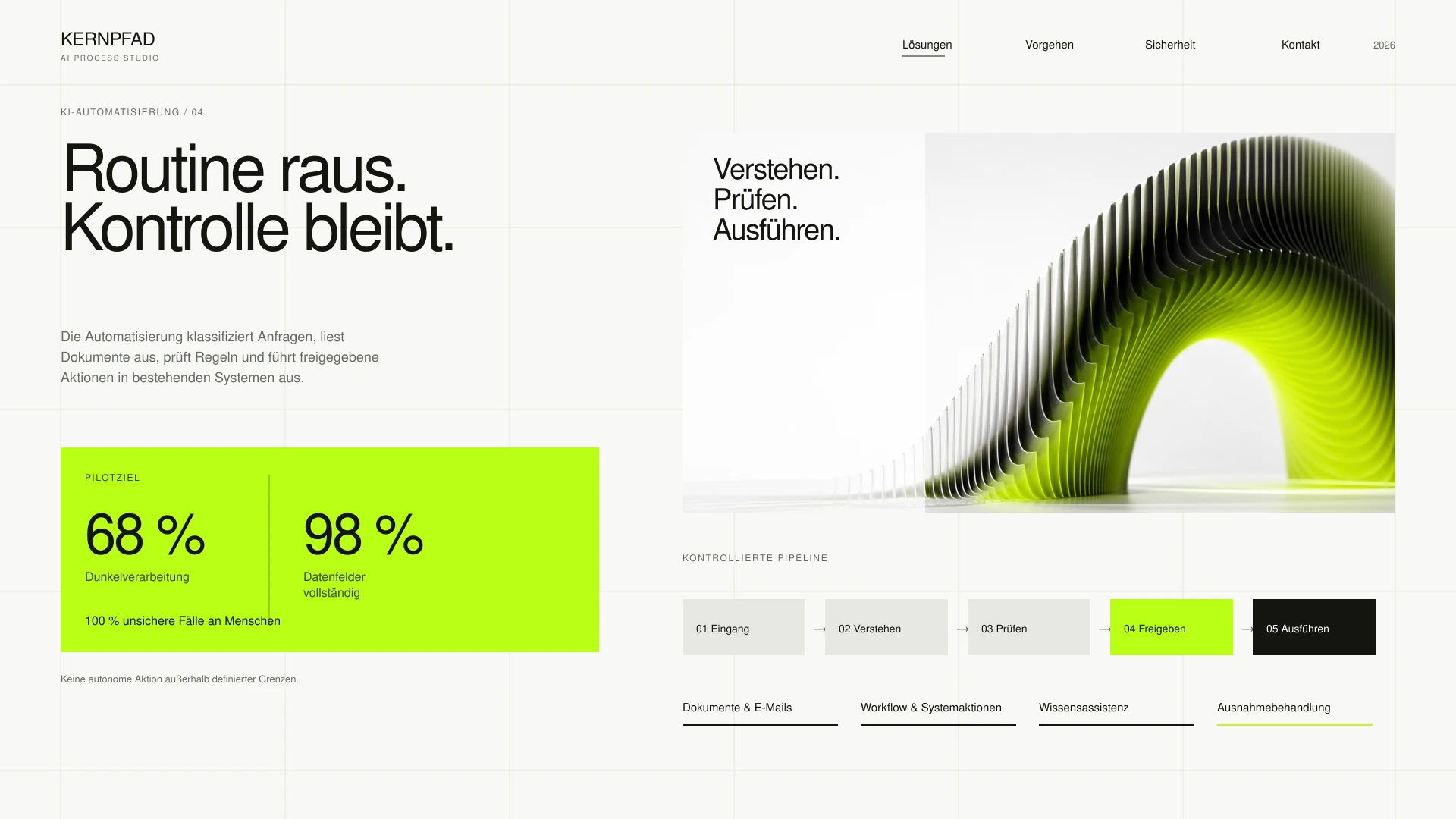KI-Automatisierung mit Pilotzielen und kontrollierter Pipeline